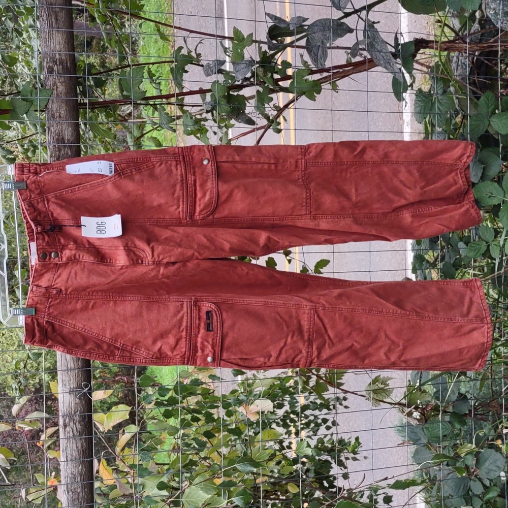 Baggy skater bdg urban outfitters cargo rust burnt orange jeans